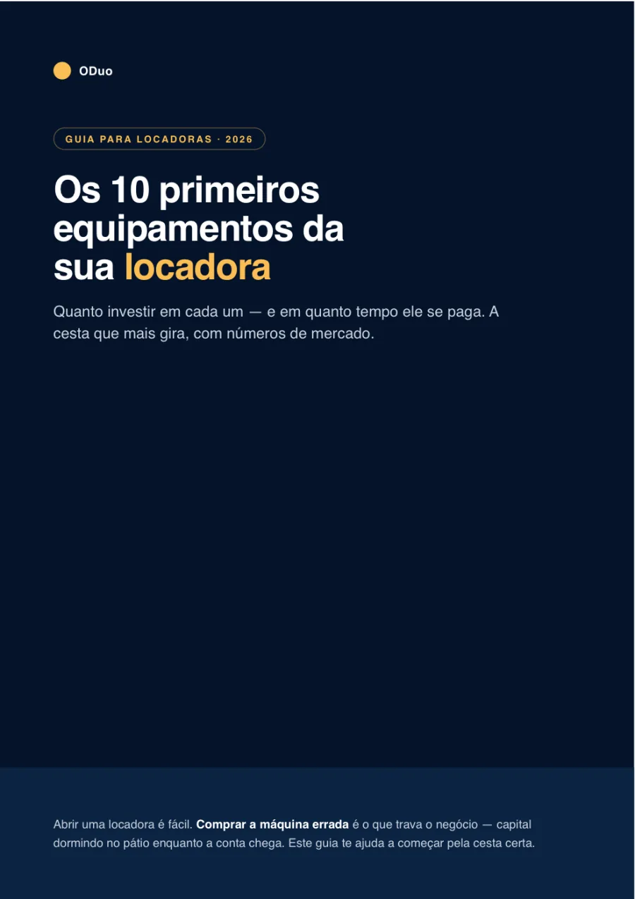 Prévia: Os 10 primeiros equipamentos da sua locadora
