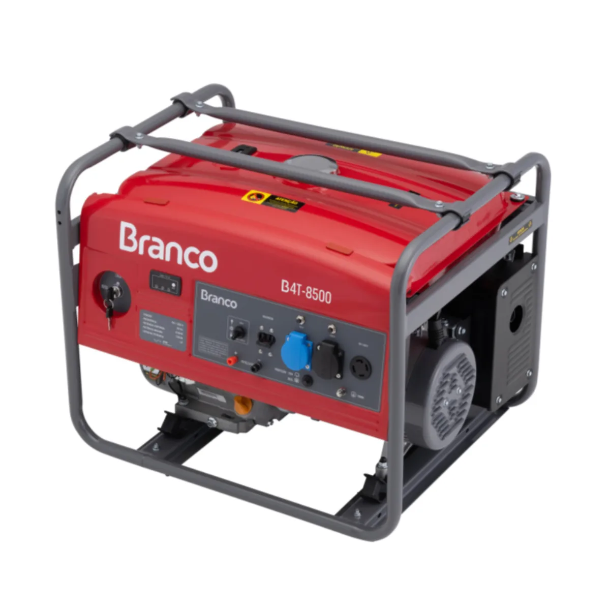 Gerador 7,0 kW gasolina Branco B4T-8500