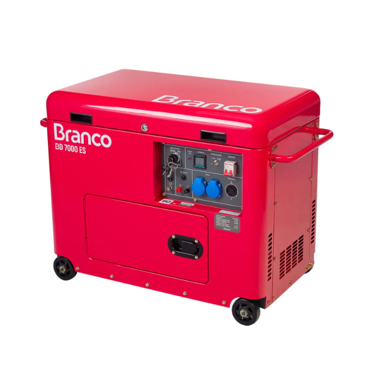 Gerador 7,0 kVA diesel Branco BD-7000 ES
