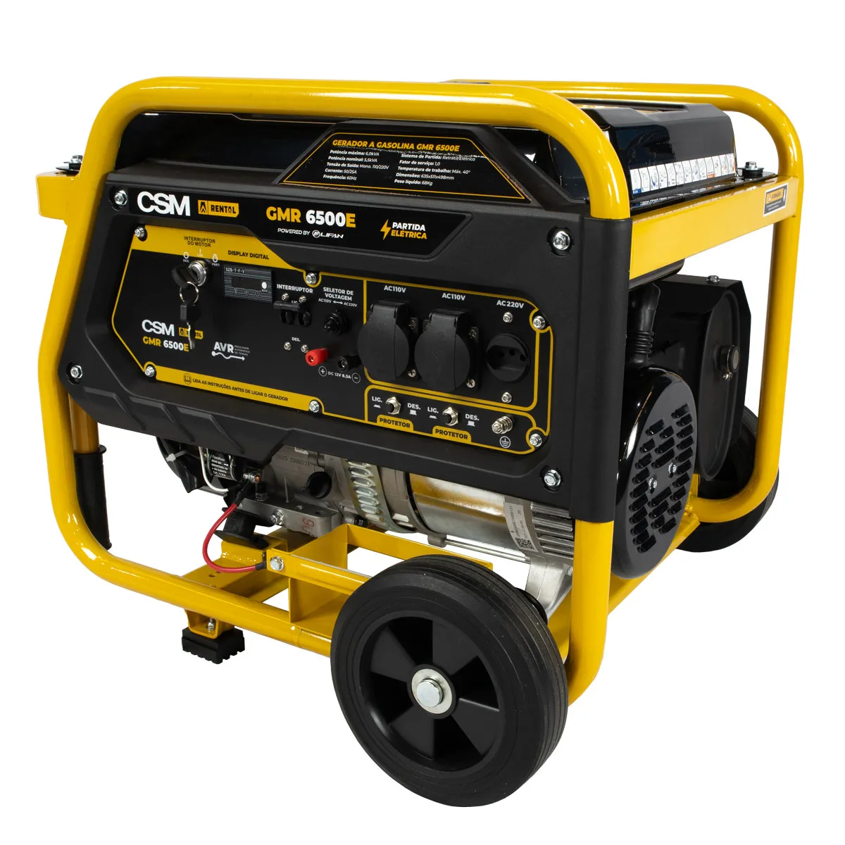 Gerador a Gasolina GMR 6500E Bivolt Mono. CSM