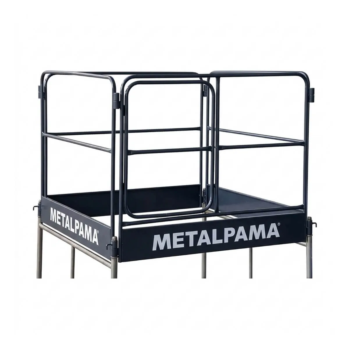 Guarda Corpo 1,50m Completo Cor Amarela Metal Pama