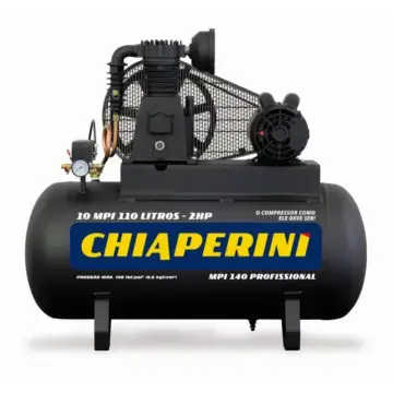 Compressor de ar 10 pcm · 110 litros Chiaperini 10 MPI 110 L