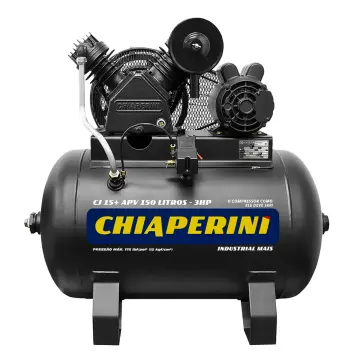 Compressor de ar 15 pcm · 150 litros Chiaperini CJ 15 APV 150L