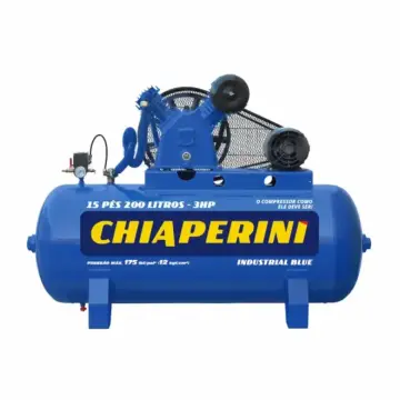 Compressor de ar 15 pcm · 200 litros Chiaperini 15200 BLUE