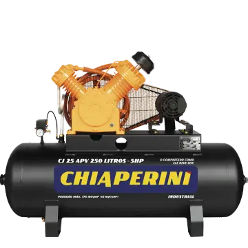 Compressor de ar 25 pcm · 250 litros Chiaperini CJ 25 APV 250L
