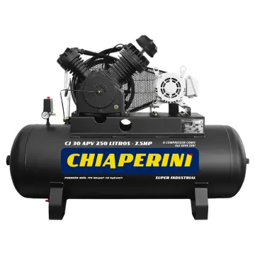 Compressor de ar 30 pcm · 250 litros Chiaperini CJ 30 APV 250L