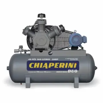 Compressor de ar 40 pcm · 360 litros Chiaperini 40 PES 360L DUO