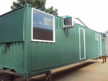 Container portaria 12 m com 3 WC, ar e caixa d'água
