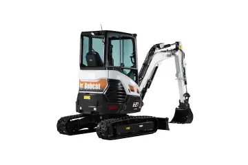 Mini escavadeira Bobcat E27z, 2,6 t e escavação de 2,55 m