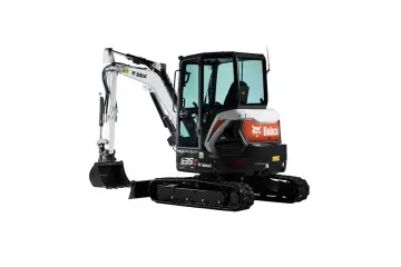 Mini escavadeira Bobcat E35z, 3,36 t e escavação de 3,42 m