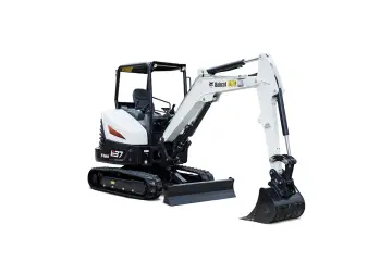 Mini escavadeira Bobcat E37, 3,63 t e escavação de 3,42 m