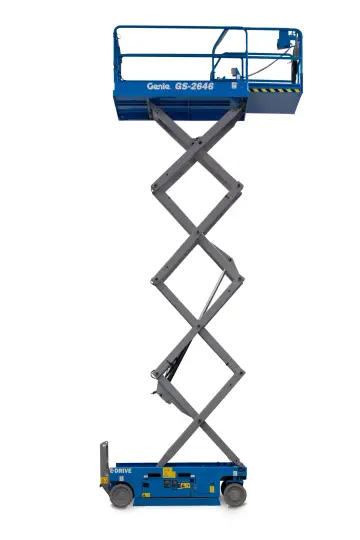 Plataforma tesoura 9,96 metros elétrica de carga Genie GS-2646