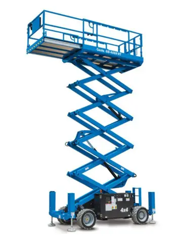 Plataforma tesoura para terreno irregular 14,30 metros diesel Genie GS-4069 RT